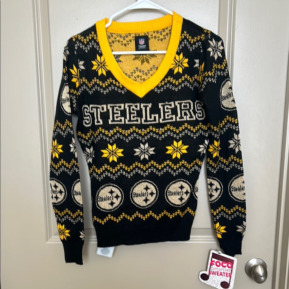 Steelers Black and Yellow Light Up Sweater